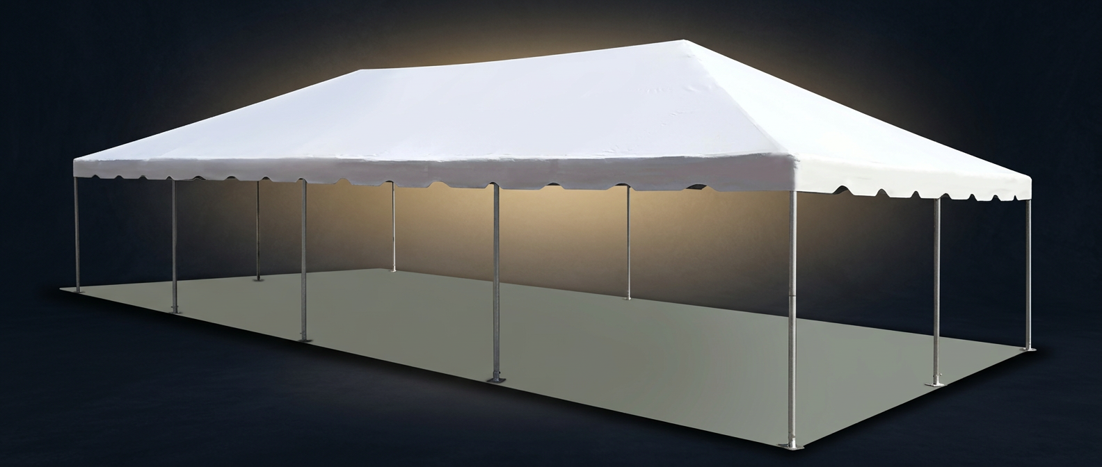 White 20x40 frame tent